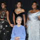 (Clockwise from left) Janelle Monáe, Taraji P. Henson, Octavia Spencer and Katharine Johnson at the 2017 Academy Awards.